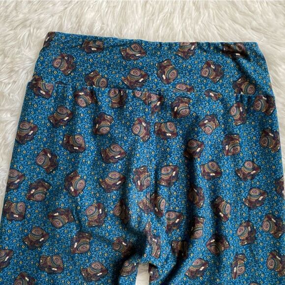 LULAROE Camera Leggings Blue Womens One Size - Picture 3 of 5